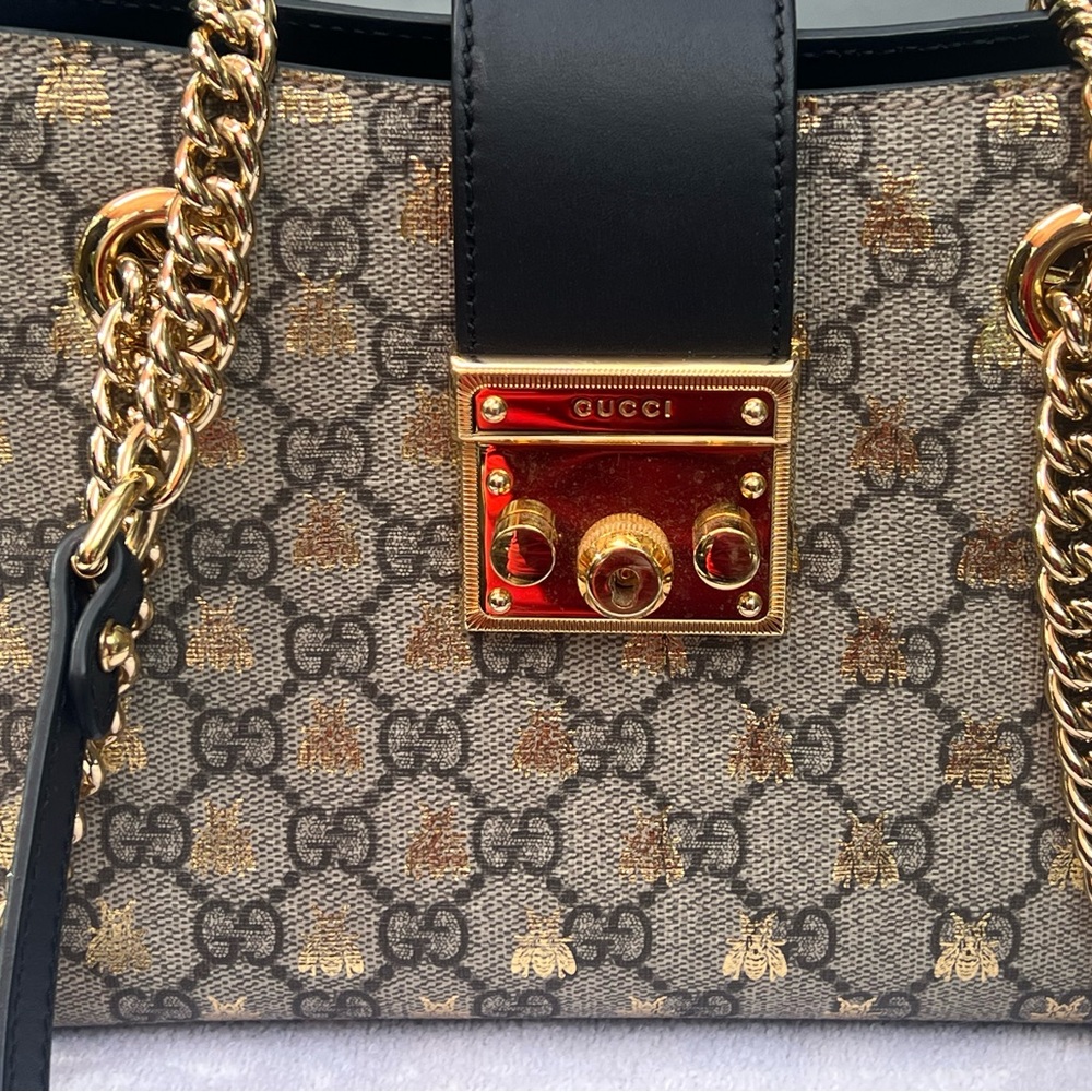 Gucci Black and Gold Crossbody Bag - Picture 3 of 7